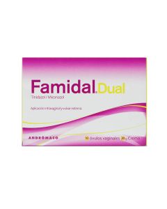 Famidal Dual - 1 Set de 10 Óvulos Vaginales y Crema
