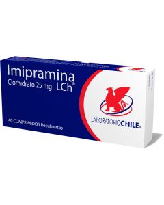 Imipramina Clorhidrato 25mg - 40 Comprimidos Recubiertos