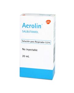Aerolin - 5mg/ml Salbutamol - 20ml Solución para Respirador