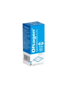 Oftagen - 0,3% Gentamicina Sulfato - 5ml Solución Oftálmica Estéril