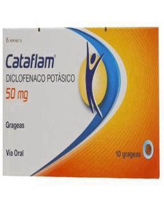Cataflam - 50mg Diclofenaco Potásico - 10 Grageas