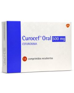 Curocef - 500mg Cefuroxima - 14 Comprimidos Recubiertos