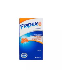 Flapex-E - 60mg Simeticona - 10 Cápsulas