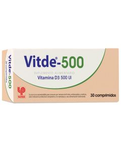 Vitde-500 Vitamina D3 500UI 30 Comprimidos