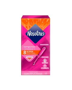 Nosotras - 8 Unidades Tampones Súper Plus Flujo Súper Abundante