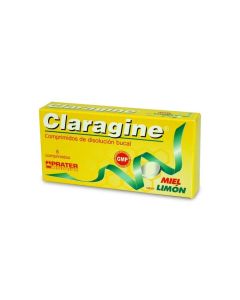 Claragine sabo Miel Limón - 8 Comprimidos de Disolución Bucal