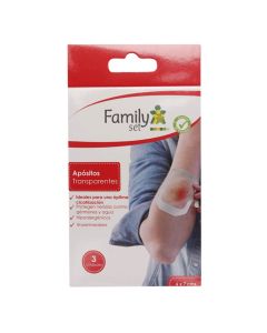 Family Set - 3 Apósitos Trasparentes de 6cm x 7cm