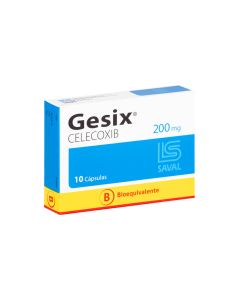 Gesix - 200mg Celecoxib - 10 Cápsulas