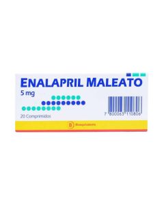 Enalapril 5mg - 20 Comprimidos