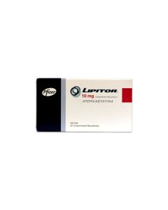 Lipitor - 10mg Atorvastatina - 30 Comprimidos Recubiertos