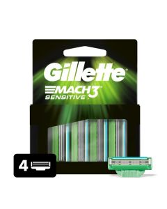 Gillette Mach3 Sensitive - 4 Unidades Repuesto Máquina de Afeitar