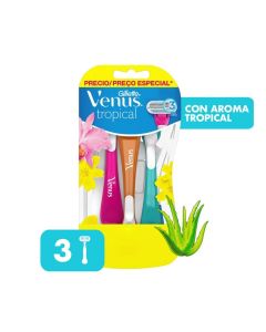 Gillette Venus Tropical - 3 Unidades Máquina de Afeitar