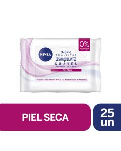 Nivea - 25 Toallas Desmaquillantes Piel Seca