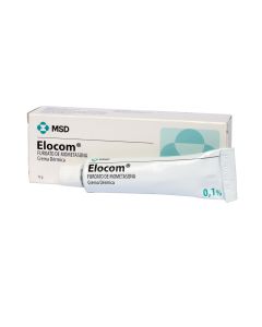 Elocom - 0,1% Furoato de Mometasona - 15gr Crema Dérmica