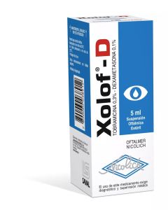Xolof Tobramicina , Dexametasona 0,3% - 0,1%. 5Ml