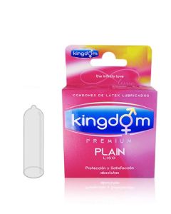 Kingdom Plain Liso Resistente - 3 Unidades Preservativos