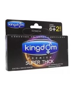Kingdom Super Thick - 8 Unidades Preservativos