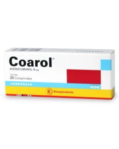 Coarol - 4mg Acenocumarol - 20 Comprimidos