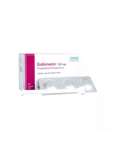 Endometrin - 100mg Progesterona - 21 Tabletas Vaginales