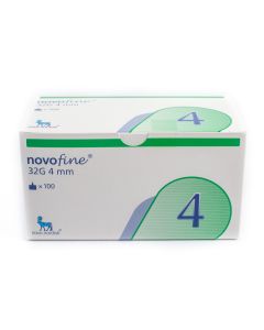 Novofine - 100 Agujas 32G 0,25x4mm