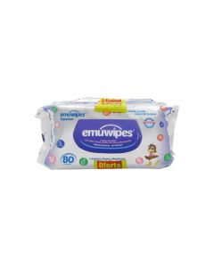 Emuwipes - Pack 2 x 80 Unidades Toallitas Húmedas