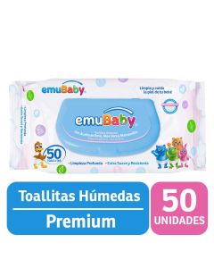 Emuwipes - 50 Unidades Toallitas Húmedas