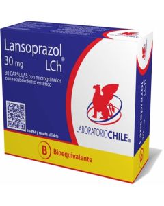 Lansoprazol 30mg - 30 Cápsulas con Microgránulos con Recubrimiento Entérico