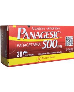 Panagesic - 500mg Paracetamol - 30 Comprimidos