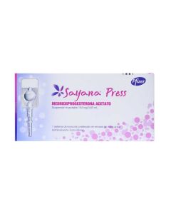 Sayana Press - 104mg/0,65ml Medroxiprogesterona - 1 Sistema de Inyección Prellenado