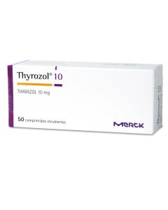 Thyrozol - 10mg Tiamazol - 50 Comprimidos Recubiertos