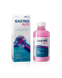 Gastroaliv - 262,5mg/15ml Subsalicilato de Bismuto - 240ml sabor Menta Cherry Suspensión Oral