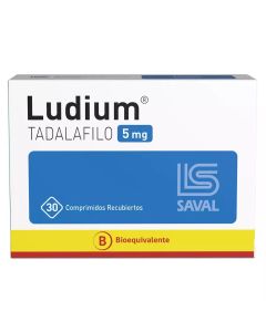 Ludium - 5mg Tadalafilo - 30 Comprimidos Recubiertos