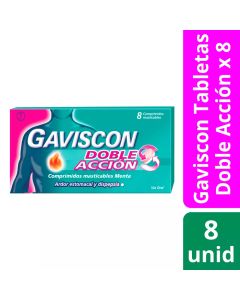 Gaviscon Doble Acción - 8 Comprimidos Masticables