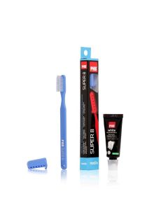 PHB Super 8 Cepillo Dental Medio y Pasta White