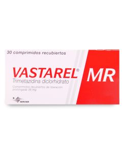 Vastarel MR - 35mg Trimetazidina - 30 Comprimidos de Liberación Prolongada