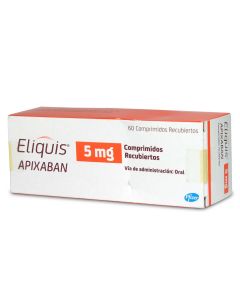 Eliquis - 5mg Apixaban - 60 Comprimidos Recubiertos
