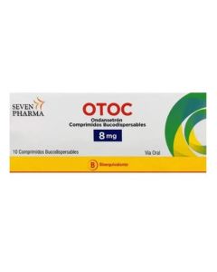 Otoc - 8mg Ondansetrón - 10 Comprimidos Bucodispersables