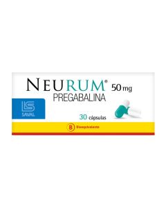 Neurum - 50mg Pregabalina - 30 Cápsulas