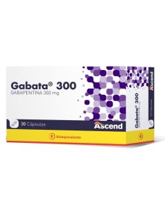 Gabata 300 - 300mg Gabapentina - 30 Cápsulas