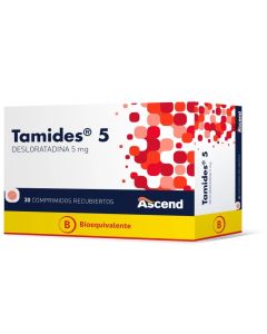 Tamides 5 - 5mg Desloratadina - 30 Comprimidos Recubiertos