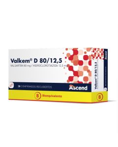 Valkem D 80/12,5 - 30 Comprimidos Recubiertos