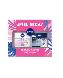 Nivea 24H - Estuche Crema Facial Rutina Día 50ml + Noche 50ml