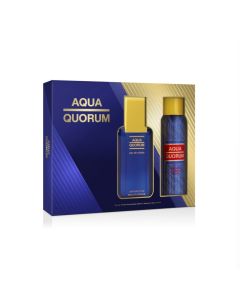 Aqua Quorum - Estuche Eau de Toilette 100ml + Loción Spray 100ml