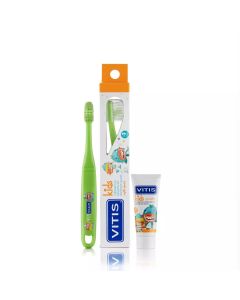 Vitis Kids - Pack 1 Cepillo Dental + 1 Mini Pasta Gel Dental 8ml