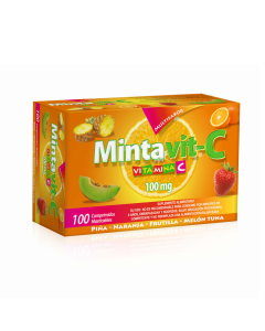 Mintavit-C - 100mg Vitamina C - 100 Comprimidos Masticables Multisabor
