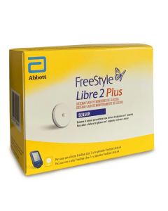 FreeStyle Libre 2 Plus - 1 Sensor Sistema Flash de Monitoreo de Glucosa