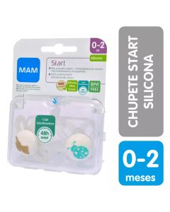 Mam Start - 2 Chupetes Start Silicona 0-2 meses