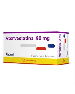 Ascend - Atorvastatina - 30 Comprimidos Recubiertos