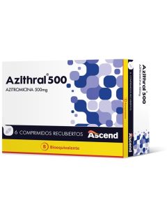Azithral 500 - 500mg Azitromicina - 6 Comprimidos Recubiertos