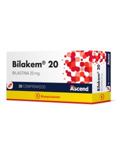 Bilakem 20 - 20mg Bilastina - 30 Comprimidos